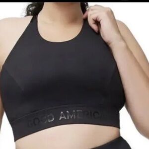 Good American Black Sports Bra for women size 5